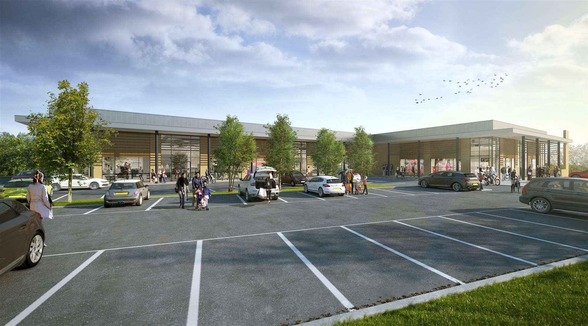 How units 1 to 3 will appear on the new retail park which will be created on the Biffa site