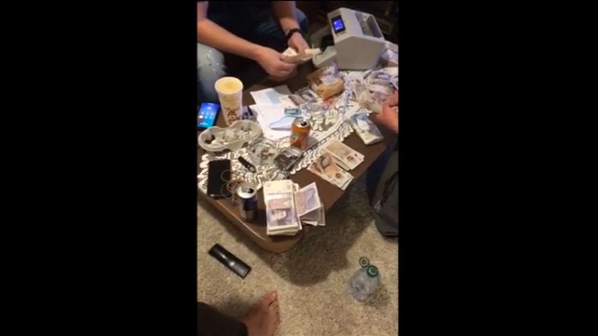 Members of Oldroyd's gang filmed themselves counting cash (12213987)