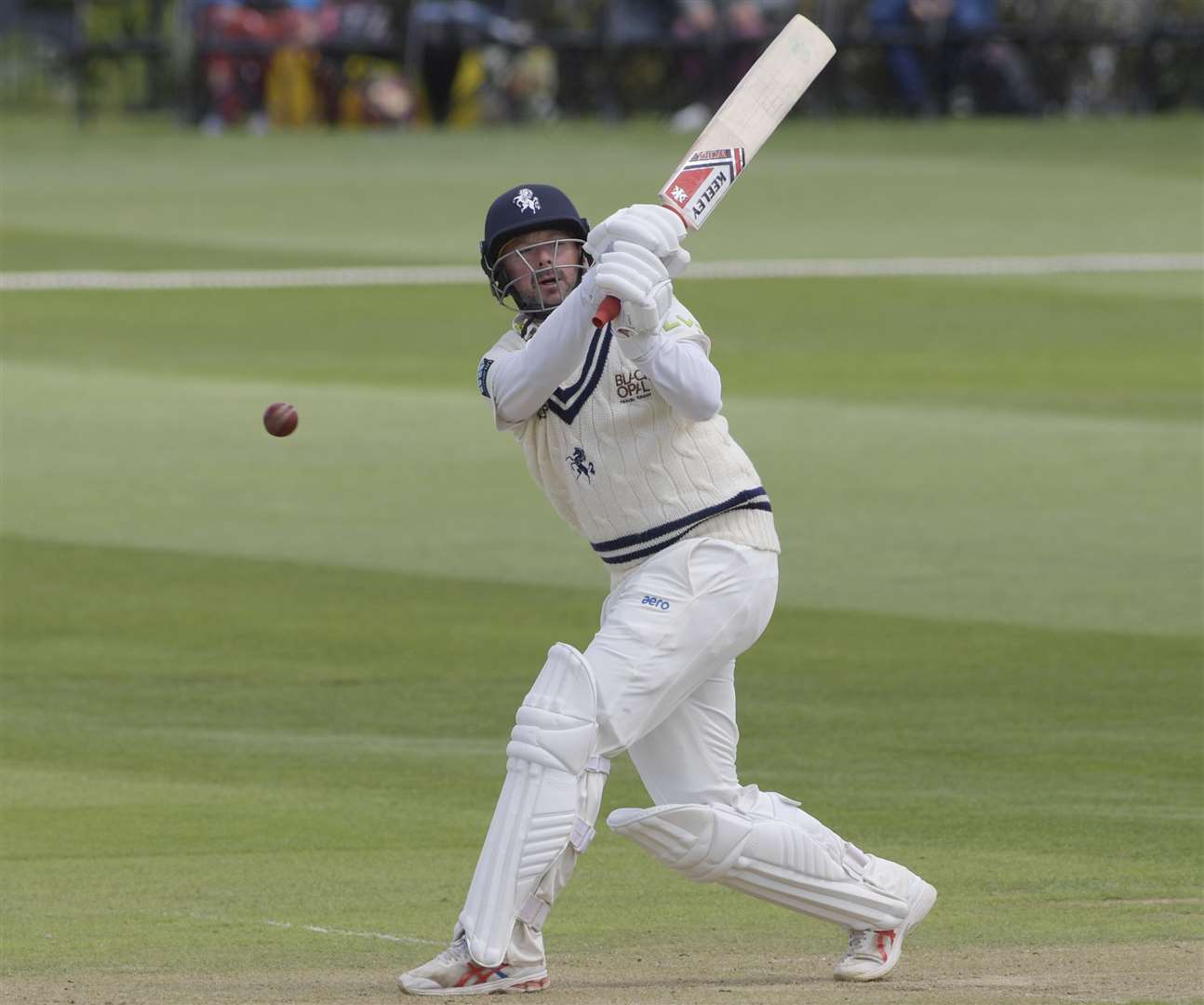 Kent's Darren Stevens goes big during his brilliant 190 against Glamorgan. Picture: Barry Goodwin (47427686)