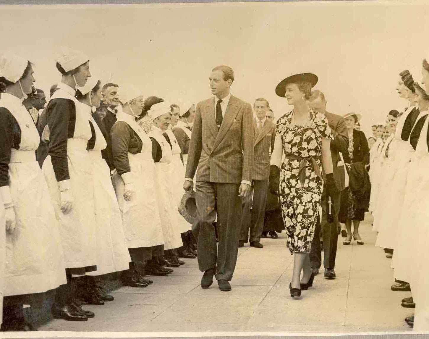 The Duke of Kent and Princess Marina at the opening of the K&C Hospital in 1937