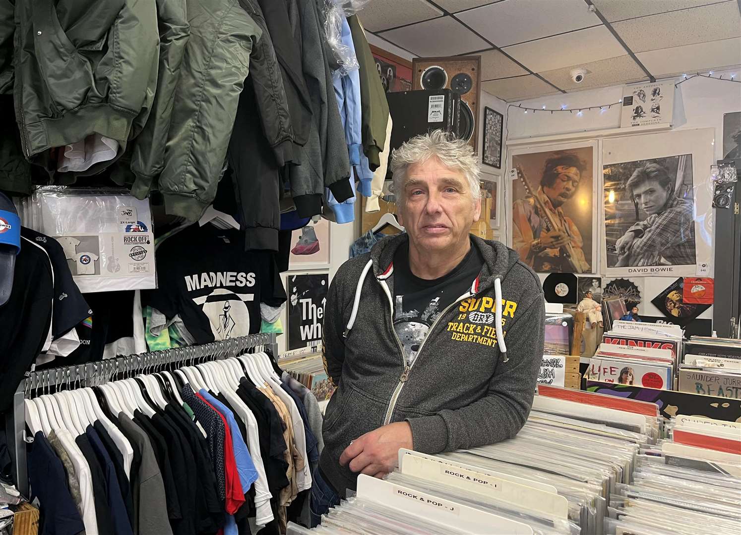 Vince Monticelli, of The Record Store, says the situation with the car park is a ‘double-edged sword’