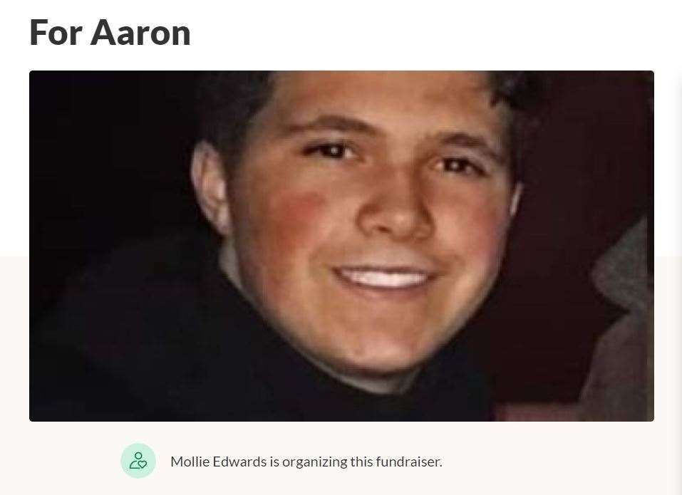 A Gofundme page set up for young dad Aaron Smith