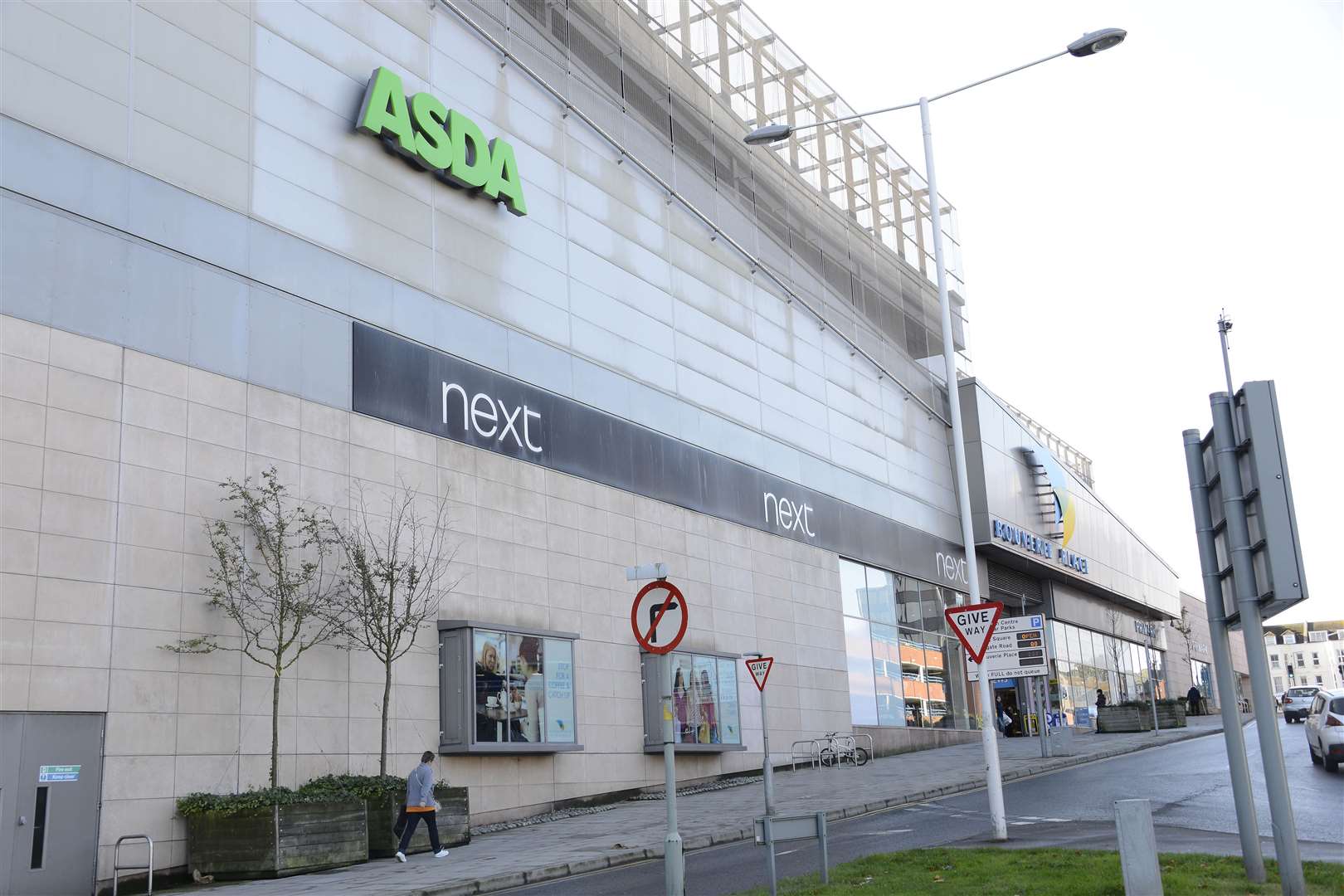 The attacks took place at Asda in Folkestone's Bouverie Place