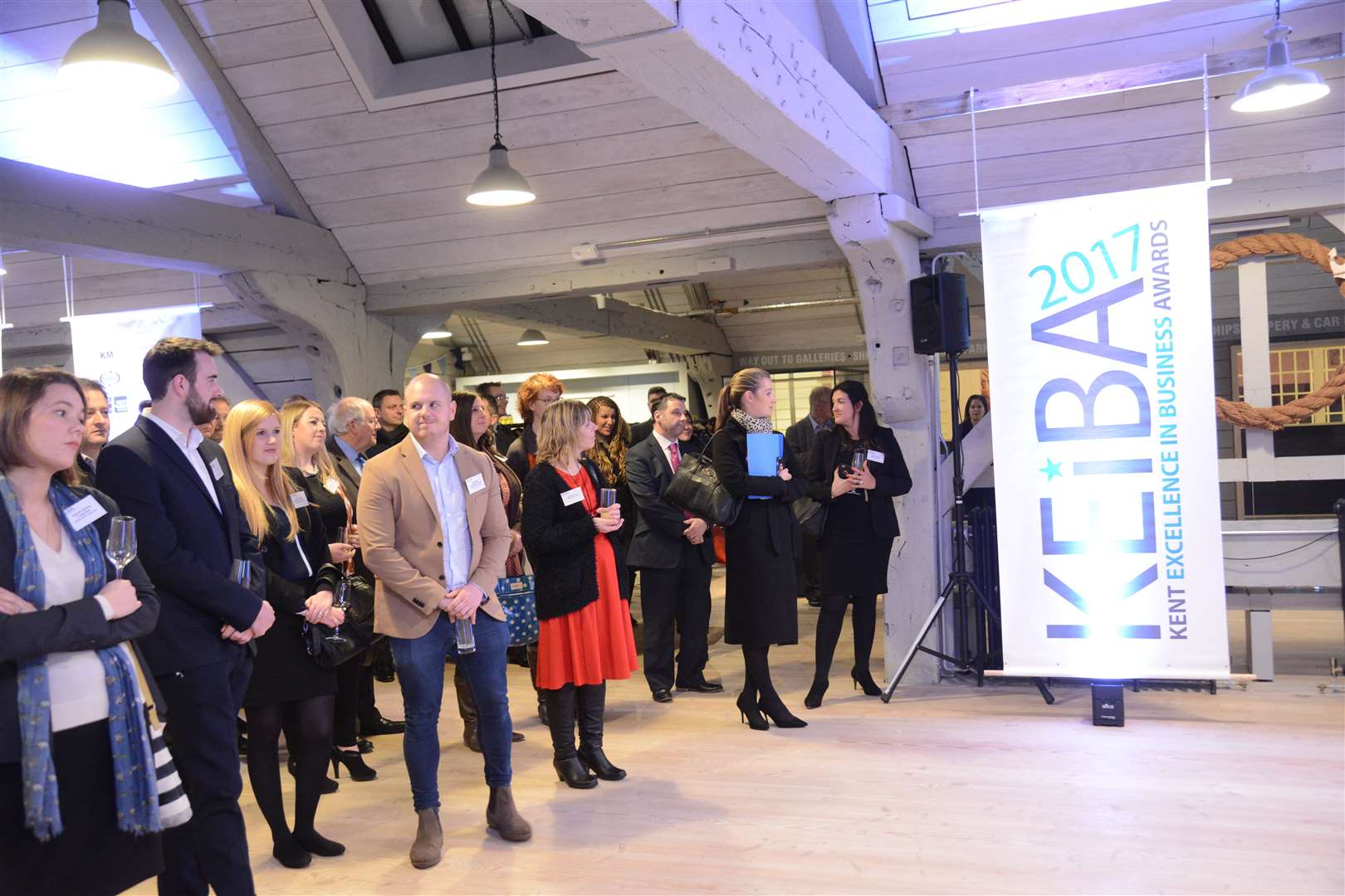Dozens of guests braved the snowy conditions to attend the launch of KEiBA 2017