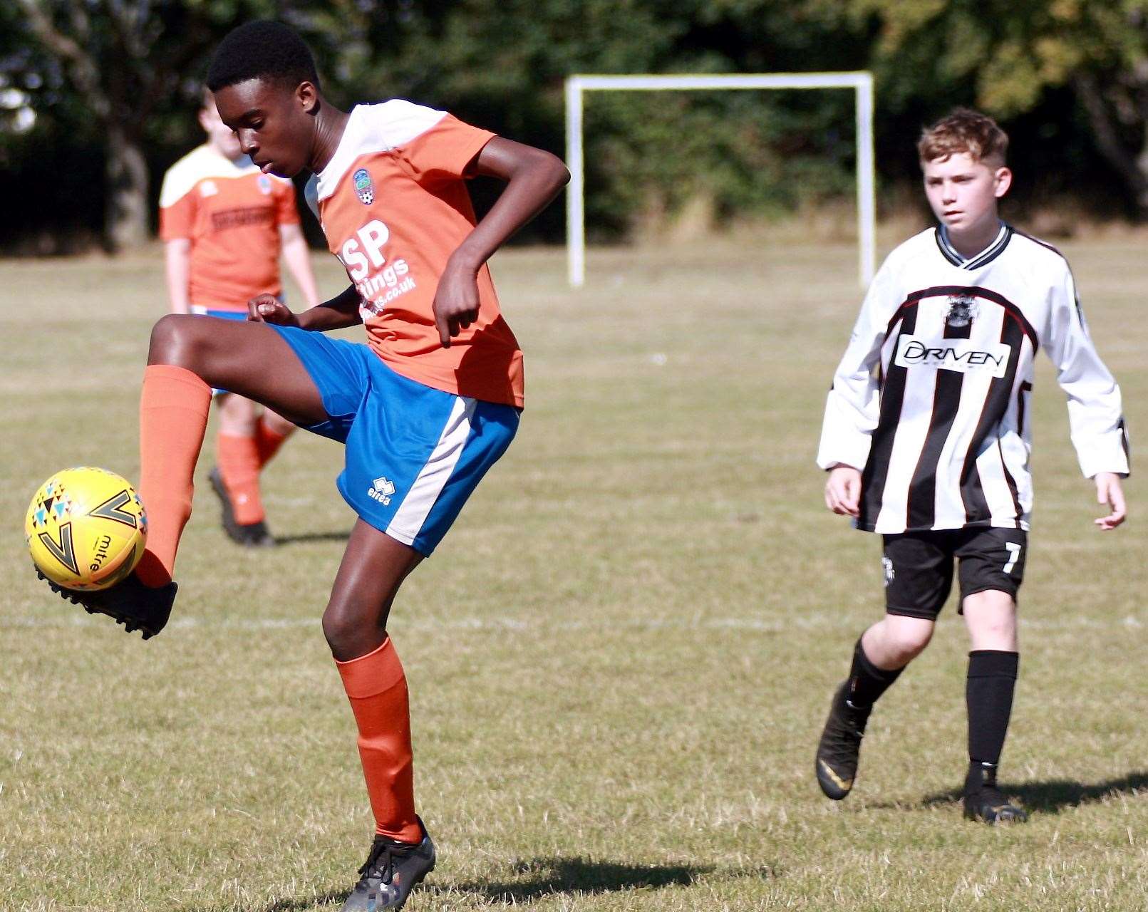 Cuxton 91 in possession against Milton & Fulston in Under-15 Division 1 Picture: Phil Lee