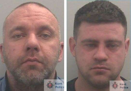 From right: Drug dealers Mateusz Kron and Pawel Wierzbicki of Vigilant Way, Gravesend. Picture: Kent Police