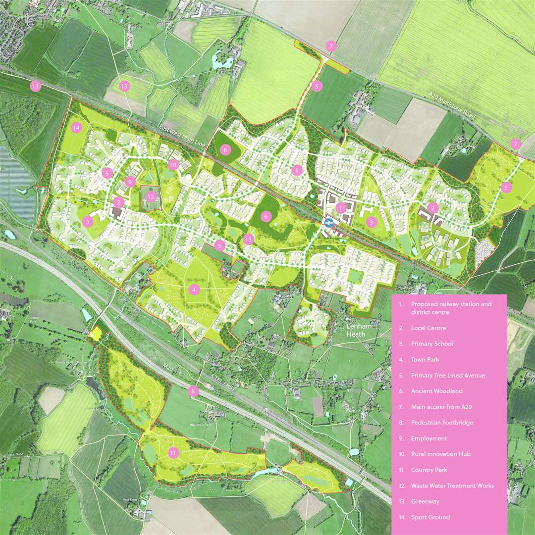 The Heathlands Garden Village concept plan