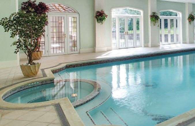 The swimming pool in Noye's former house in West Kingsdown. Picutre; Savills