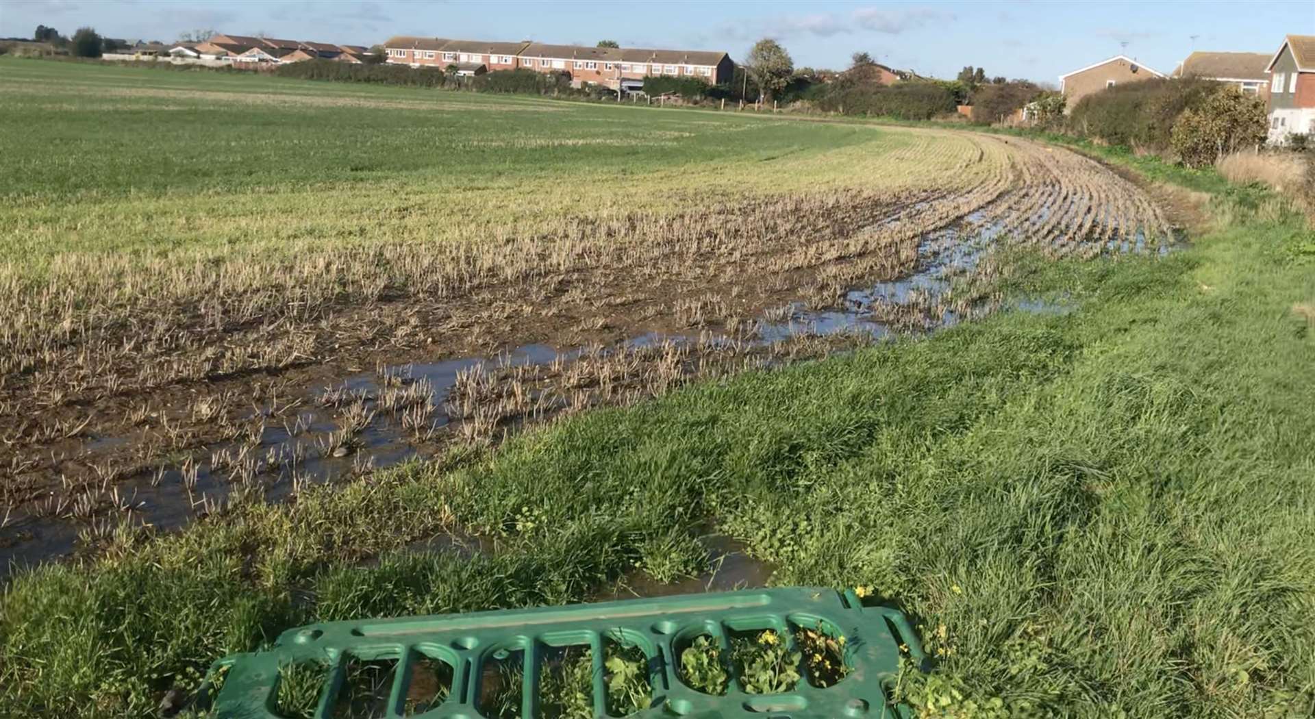 The field is said to be constantly saturated as a result of the leak