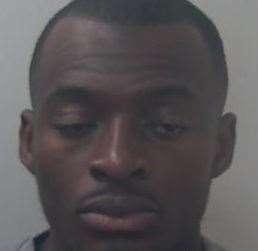Shaquille Campbell, 26, of Essex, has been jailed for seven years and eight months. Picture: Kent Police