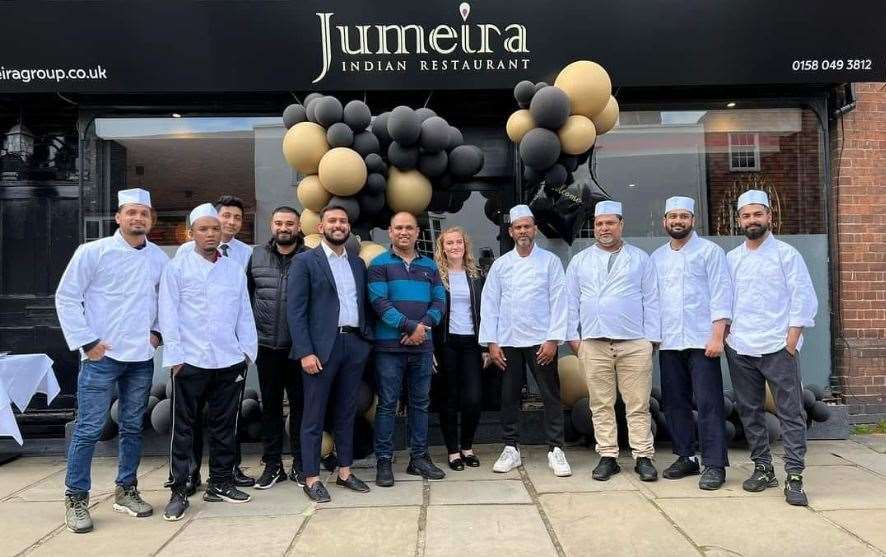 The staff at the Jumeira restaurant in Cranbrook on opening day