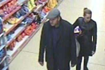 CCTV images of two people police want to identify after an elderly lady was restrained and robbed in Dartford