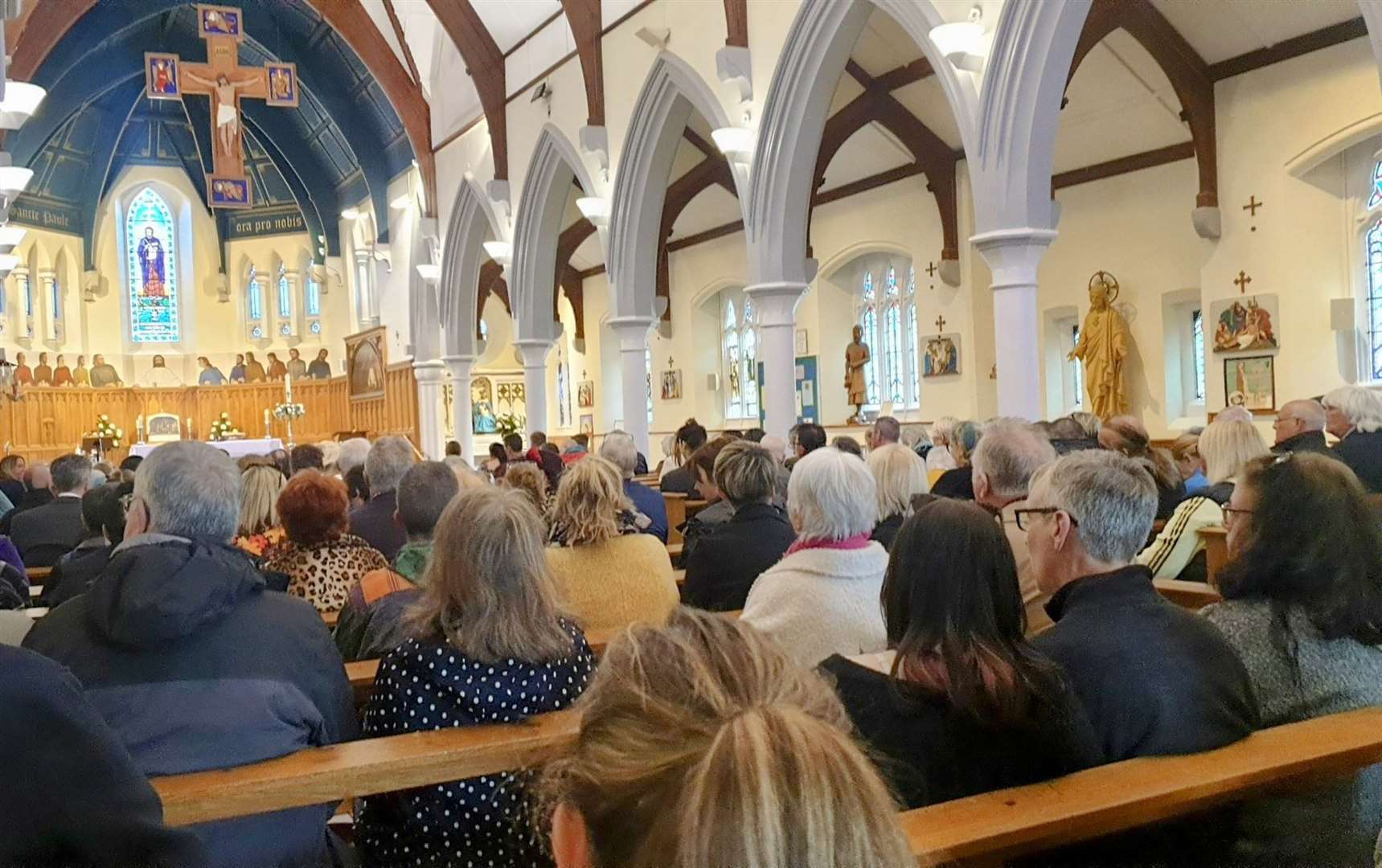 St Paul's Church in Dover was packed full of mourners for Paula Greenwood's funeral
