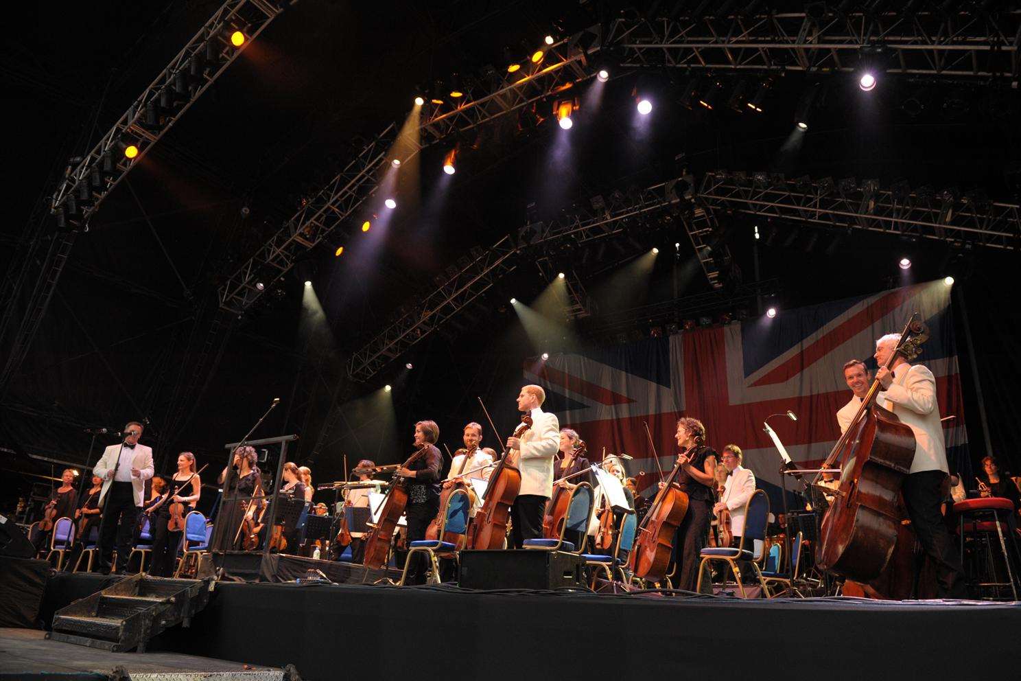 The Royal Philharmonic Concert Orchestra in action at the Castle Concerts