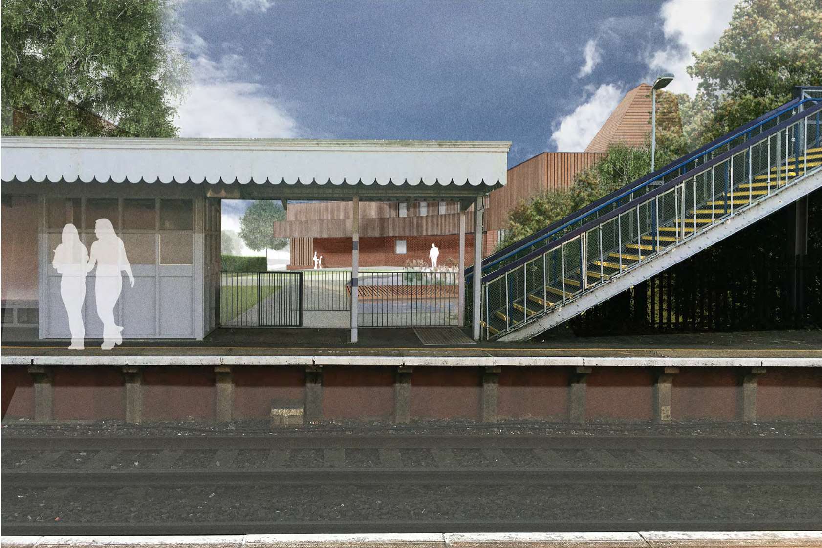 An artist's impression of the station