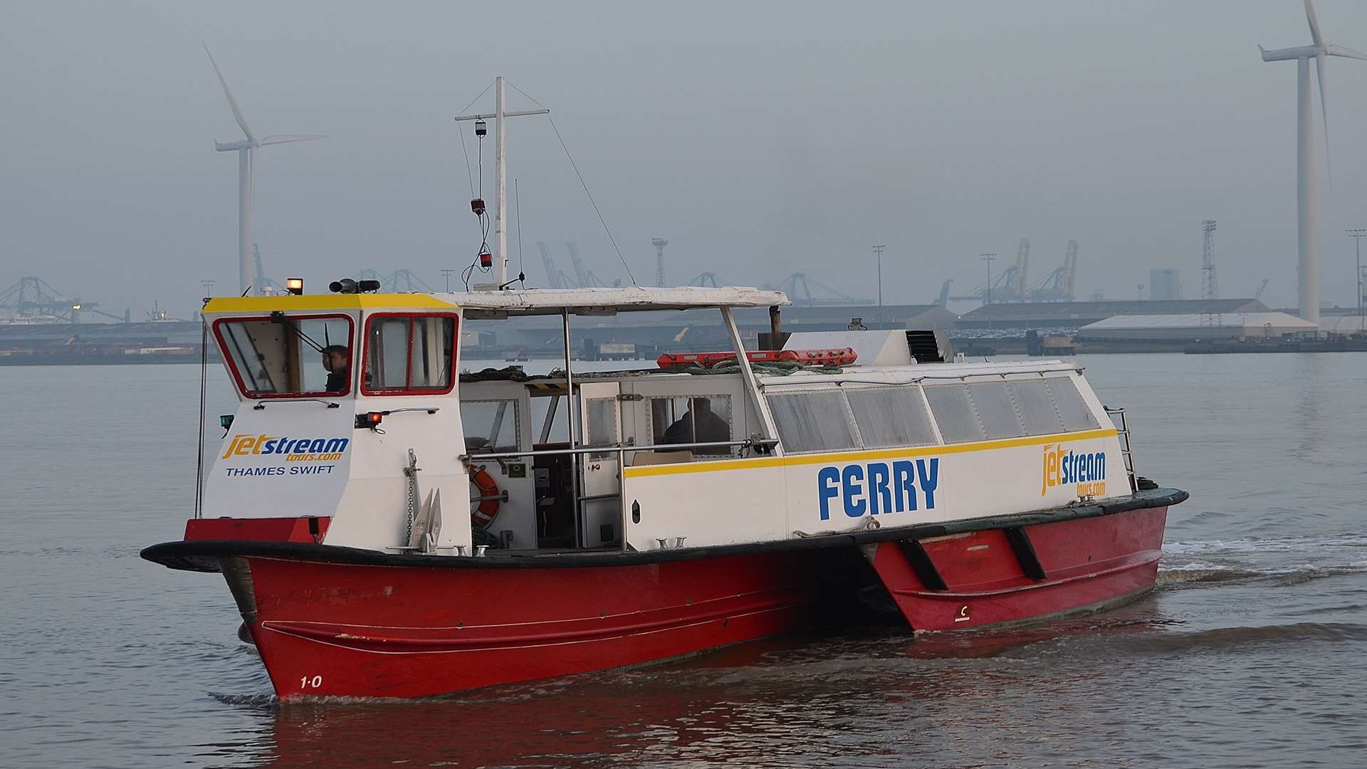 The ferry crosses the River Thames between Gravesend and Tilbury. Picture: Jason Arthur