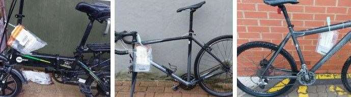 Three of the bikes were taken from an address in St Albans Close, Gillingham. Picture: Kent Police