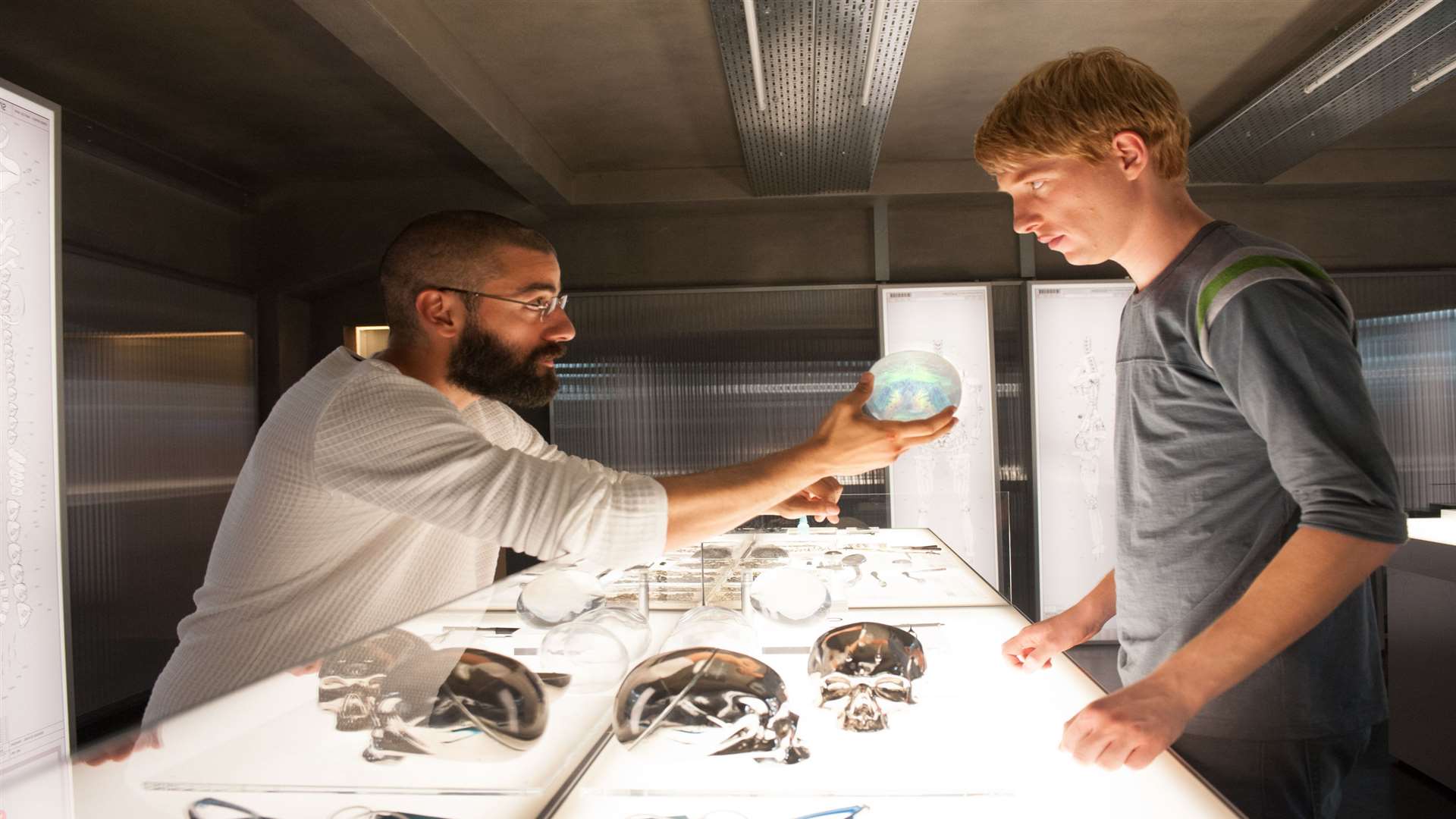 Ex Machina, with Oscar Isaac as Nathan and Domhnall Gleeson as Caleb. Picture: PA Photo/Universal Pictures