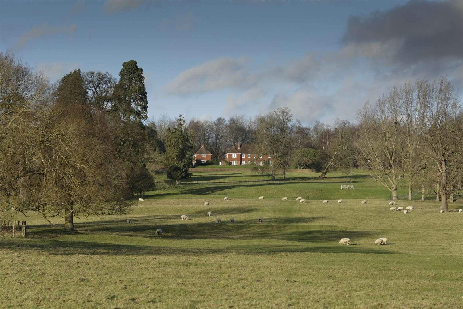 The lavish property comes with 327 acres of pasture, arable and woodland complete with lakes and country walks