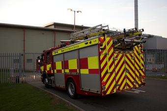 Fire engine arriving on a call-out