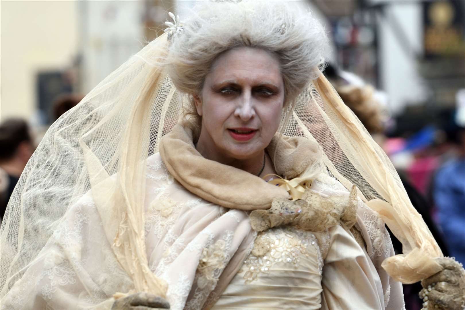 Hundreds were seen in Rochester this afternoon taking part in the Charles Dickens parade. Picture: Barry Goodwin
