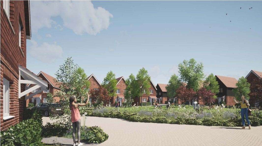 A total of 140 homes could be built at Cliffsend. Pics courtesy PRP Architects and Monson Homes
