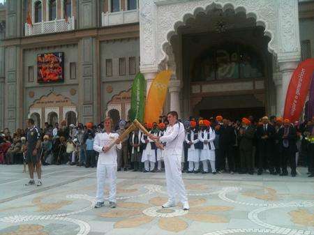 Torches meet at the Gurdwara