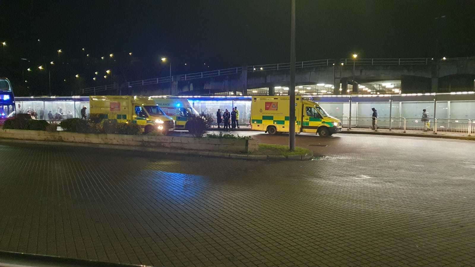 Ambulance vehicles have been spotted at Bluewater in Greenhithe