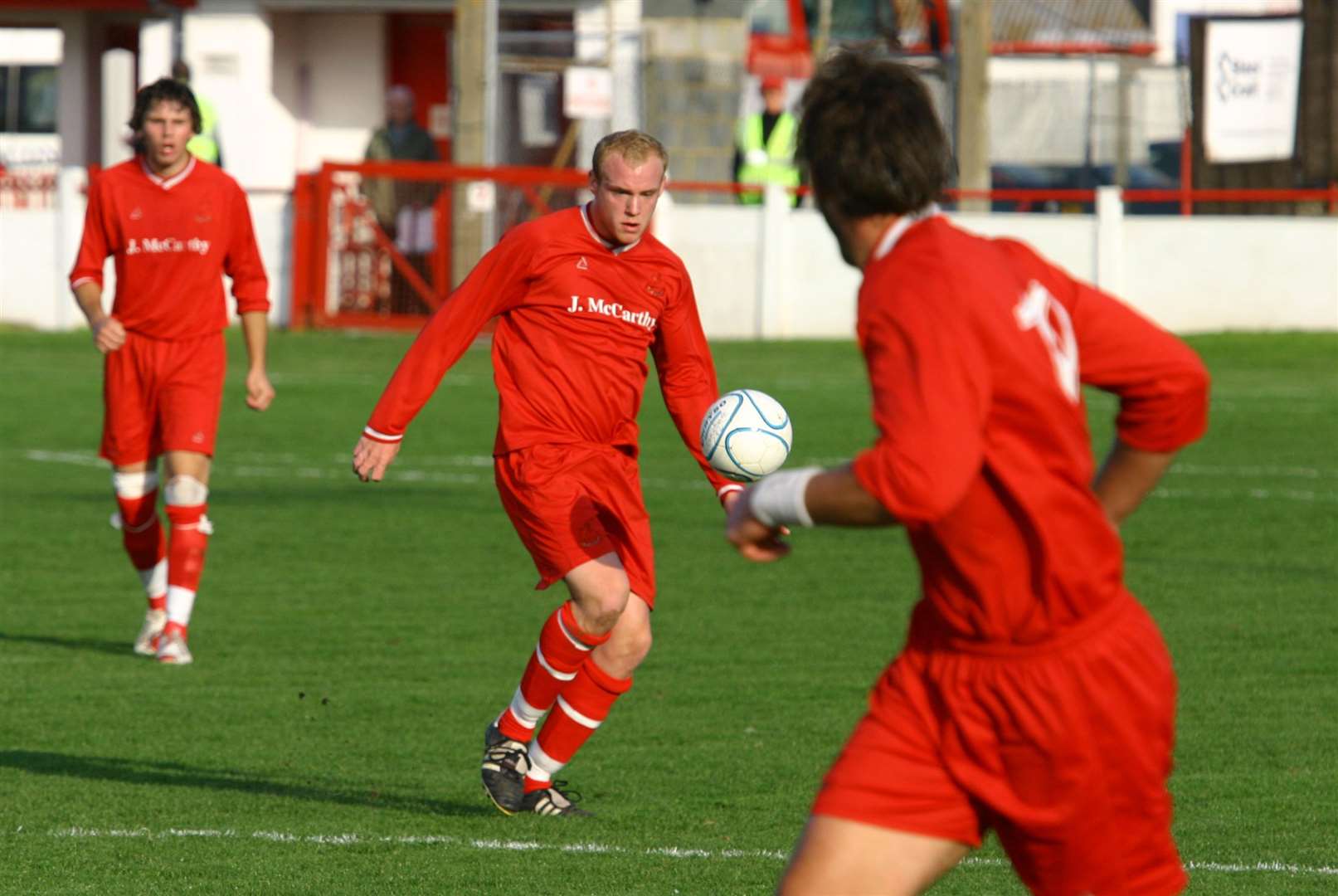 Lee Minshull on the ball for Ramsgate during his Southwood years.