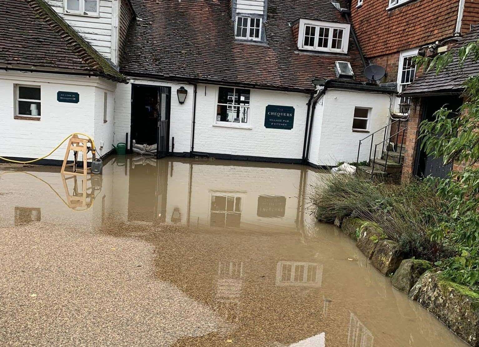 The event would have taken place tomorrow evening at The Chequers, in Lamberhurst. Picture: Sally White