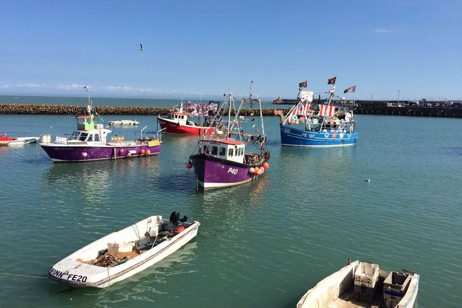 Beautiful day for Folkestone Trawler Race