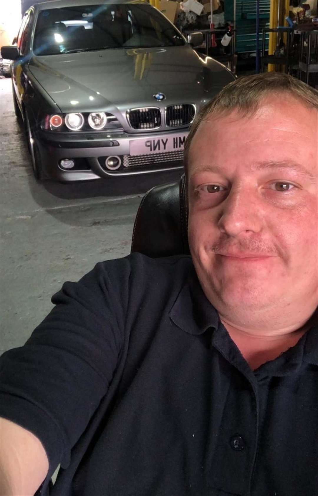 Garage owner Martin Hind was surprised when he checked the CCTV