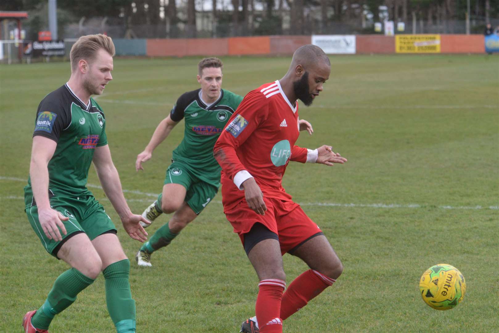 Zak Ansah in action for Hythe. Picture: Chris Davey