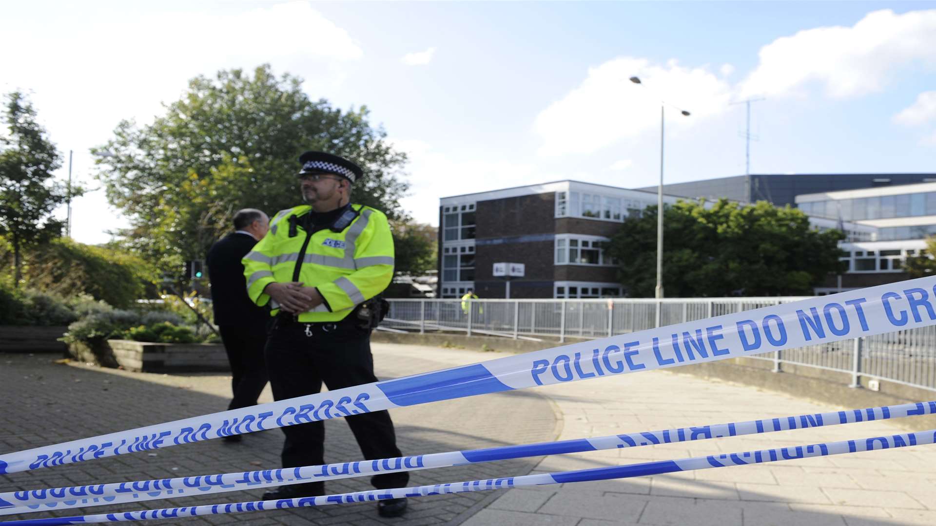 The police station was cordoned off for several hours