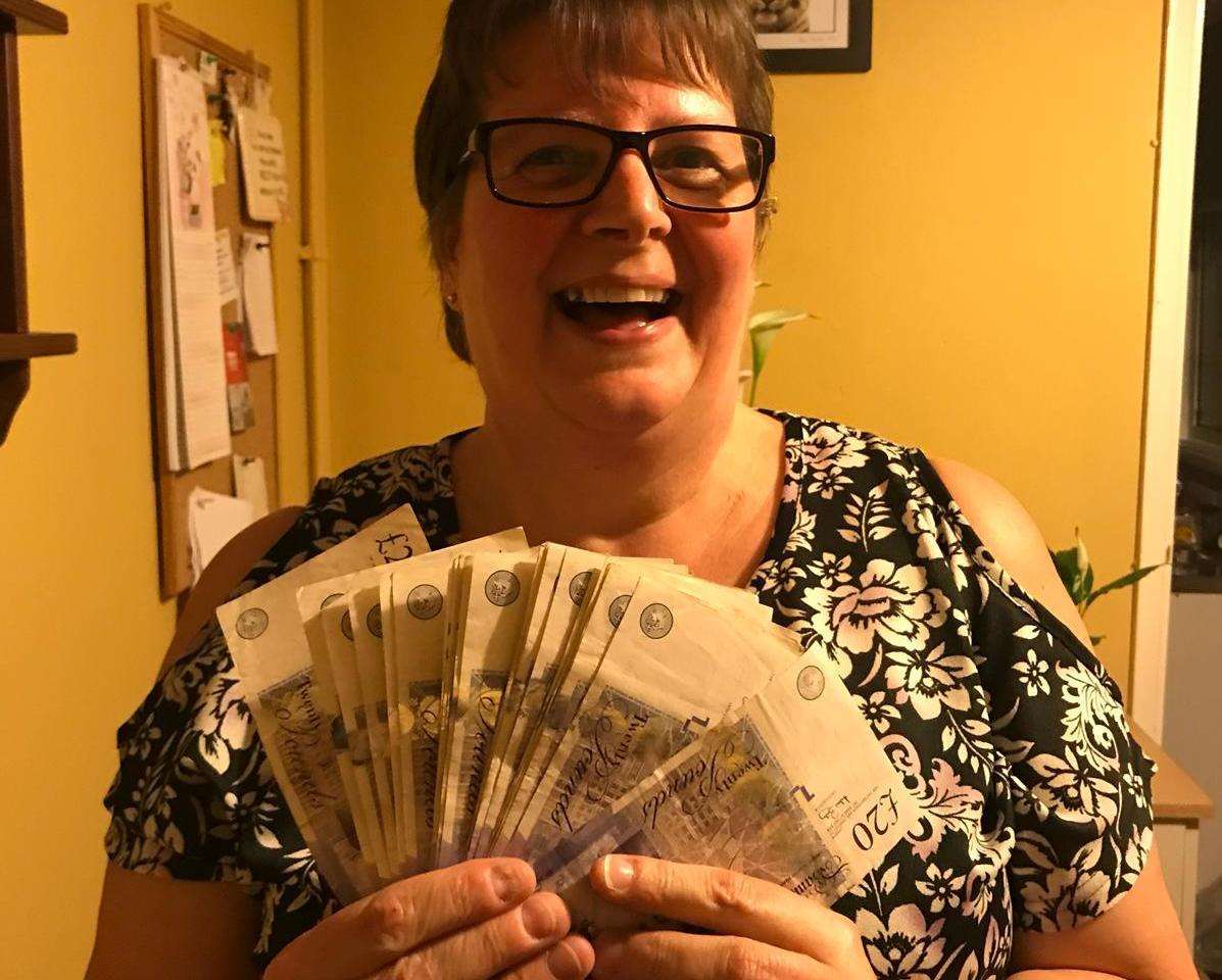 Kay Shortall from Gillingham won the first £1k Question with kmfm