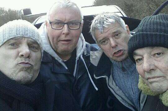 The Stranglers posted this picture on Twitter after breaking down on the way to Folkestone