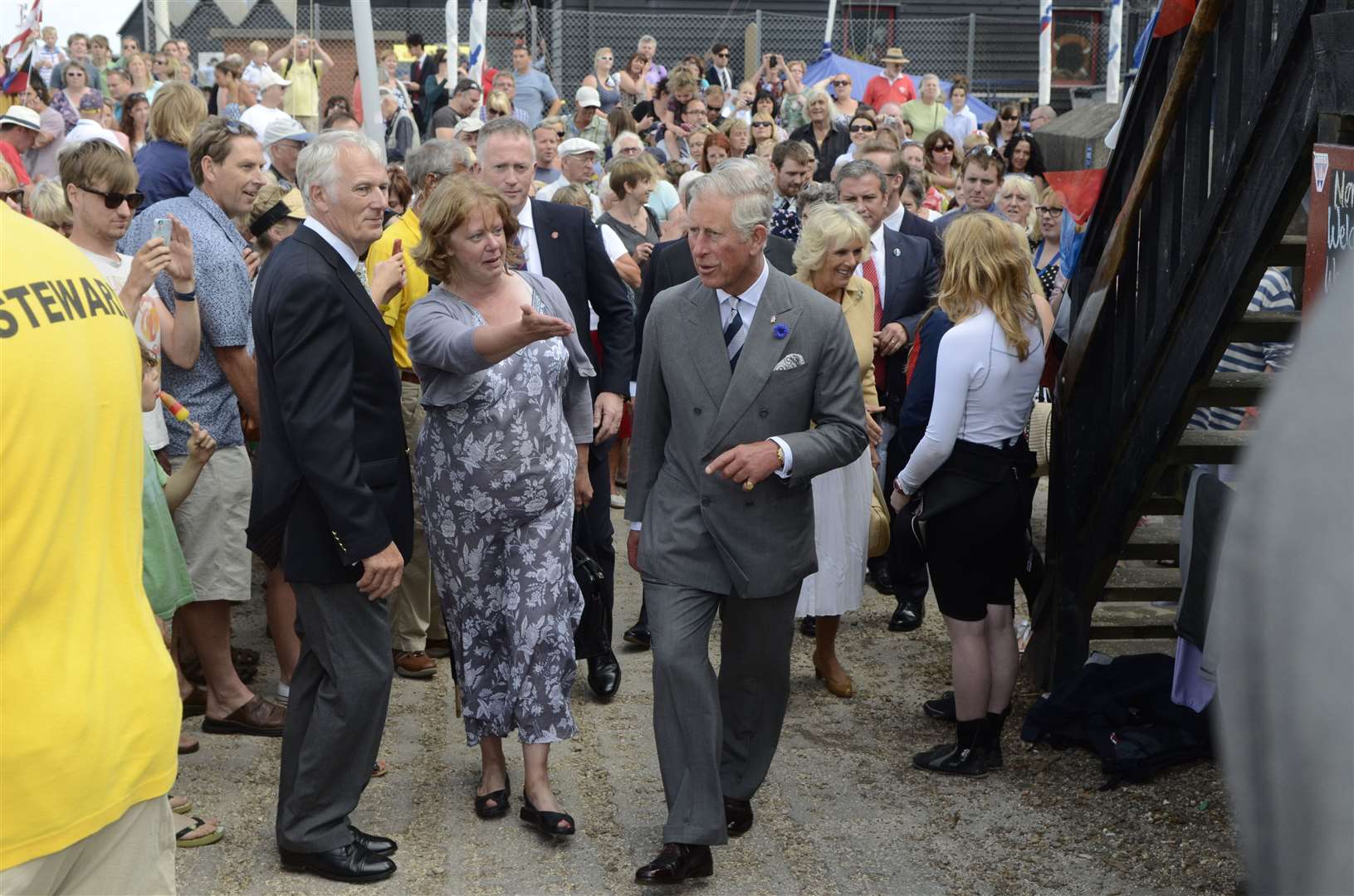 Prince Charles and the Duchess of Cornwall visiting Whitstable Oyster FestivalPicture: Gary BrowneKMG/Royal Rota