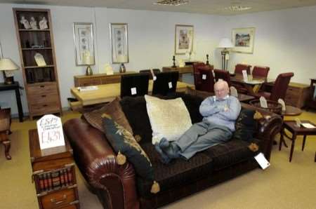 Bob Lucas of WS Furniture who is desperate to put his feet up and retire. Picture John Wardley