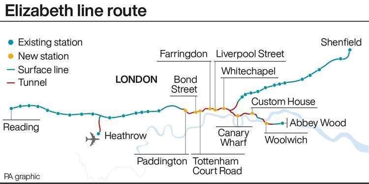 How the new Elizabeth line will look