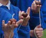 Health and safety rules have previously stopped schoolchildren from playing conkers without goggles