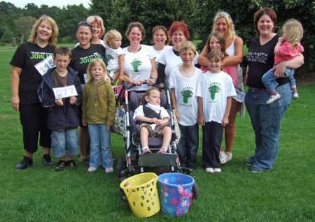 Walkers who took part in the Walk for Elke. Picture: Rob Bailey