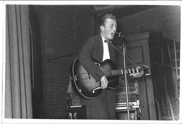 The teenage Rock 'n' Roller Bill Kent at the Variety Time Revue in Maidstone in 1957