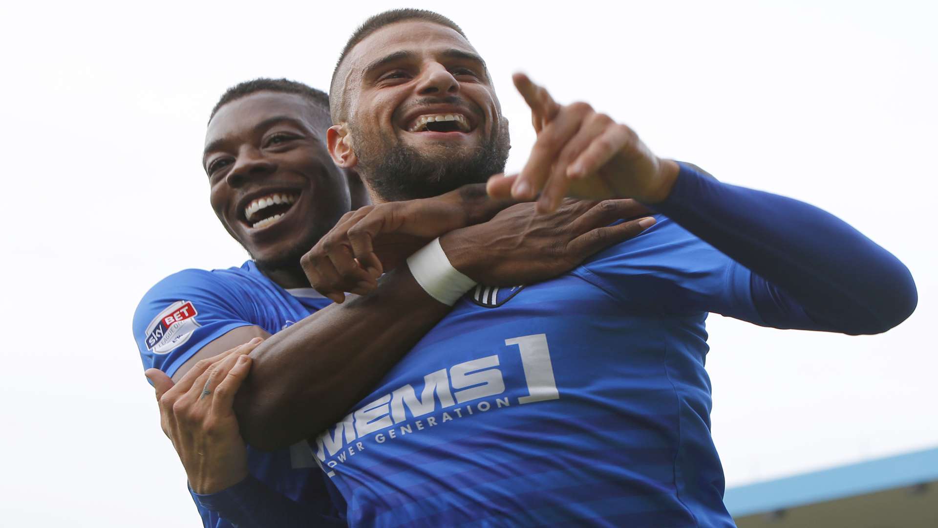 Max Ehmer, pictured with Ryan Jackson, is confident he'll be all smiles at the end of the season having led Gills to safety Picture: Andy Jones