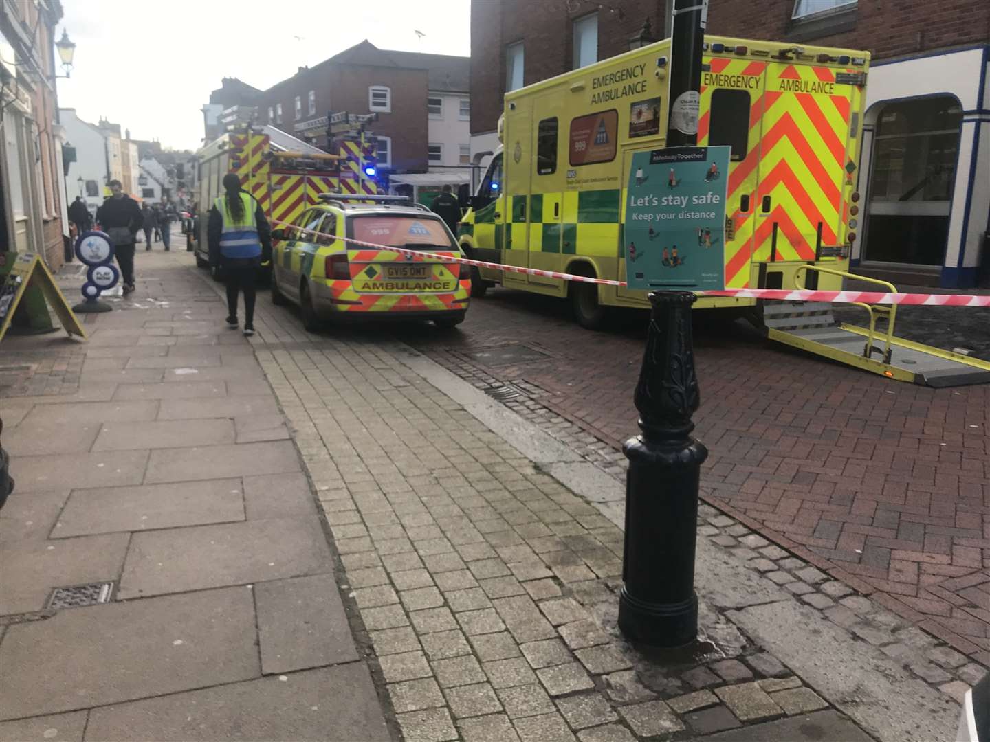 Paramedics and fire crews have been called to the scene