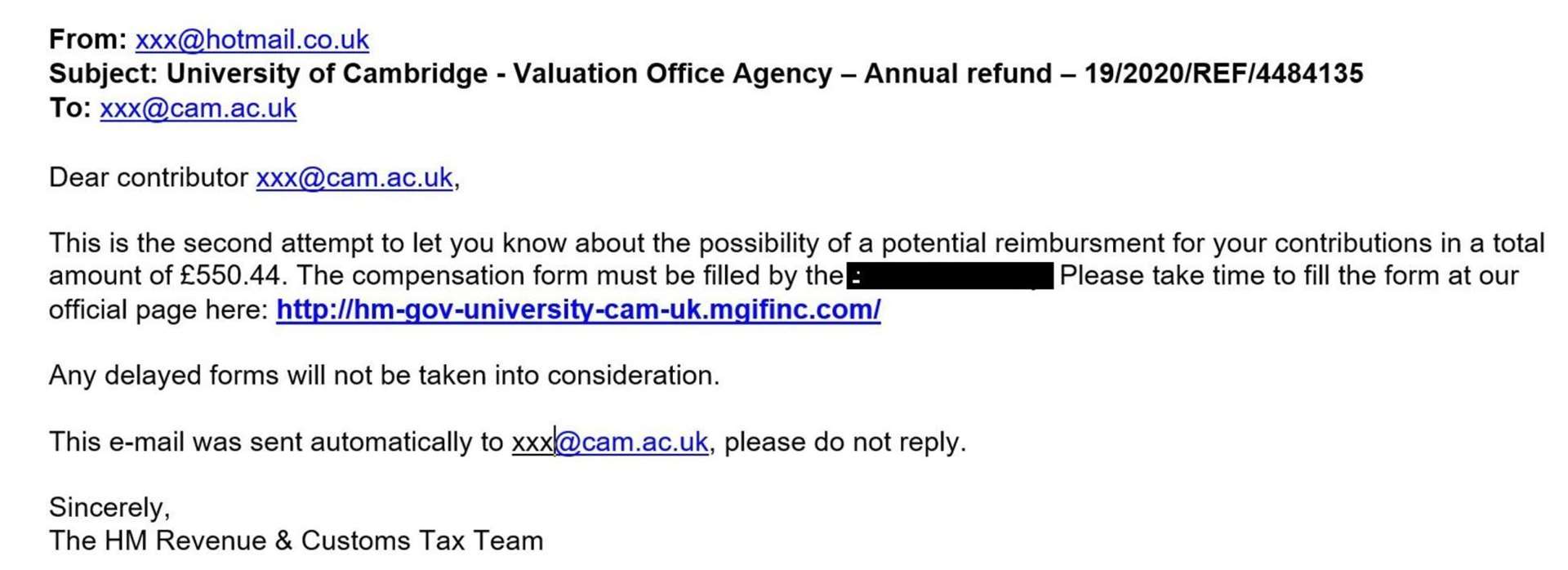 hmrc-warns-students-of-scam-emails-and-texts-offering-tax-rebates-and