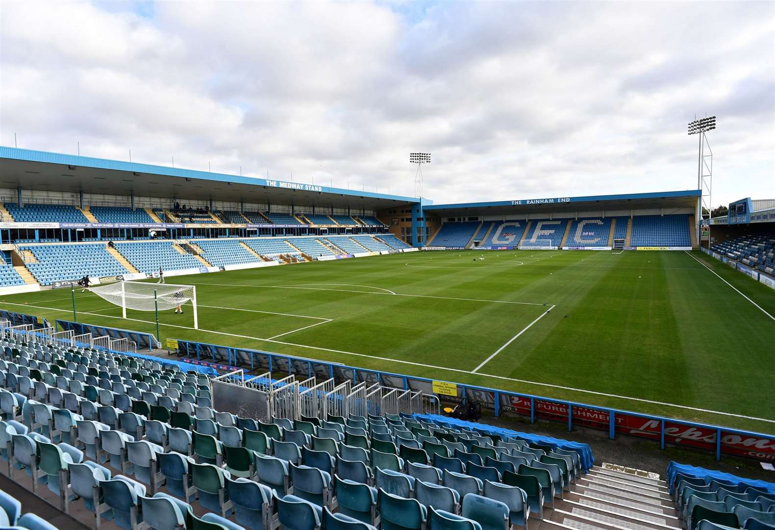 An 18-year-old man was arrested during a football match at Priestfield Stadium in Gillingham. Picture: Keith Gillard