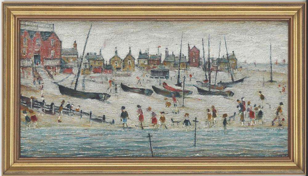 Deal Beach painted by Lowry is to be auctioned off at Christie's in November