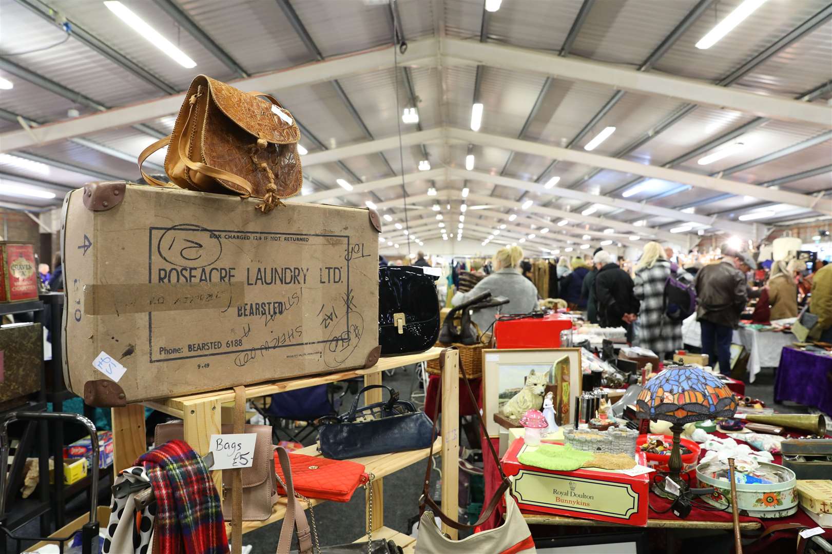 Detling Antiques, Vintage & Collectors Fair is usually held indoors but will now be outdoors for the first time Picture: Andy Jones