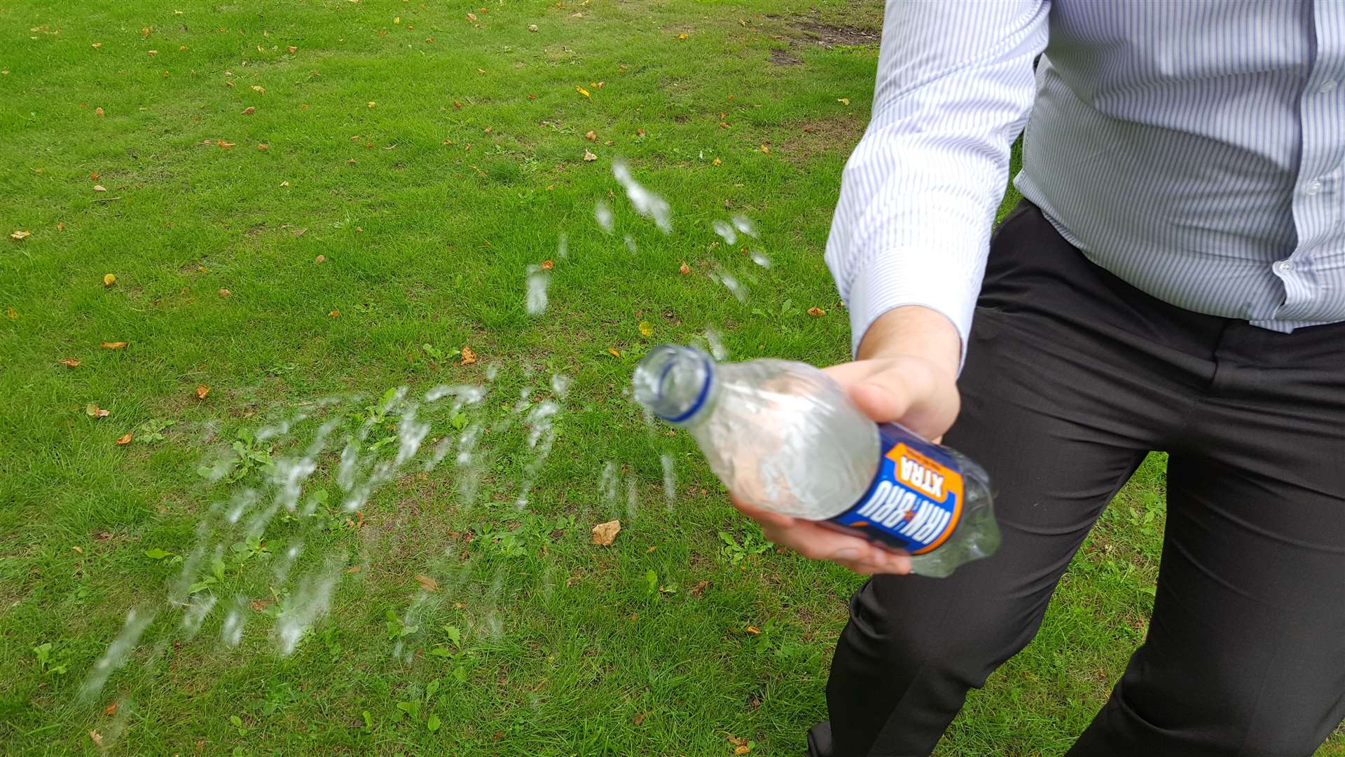 The substance was thrown from an Irn Bru bottle (3742791)