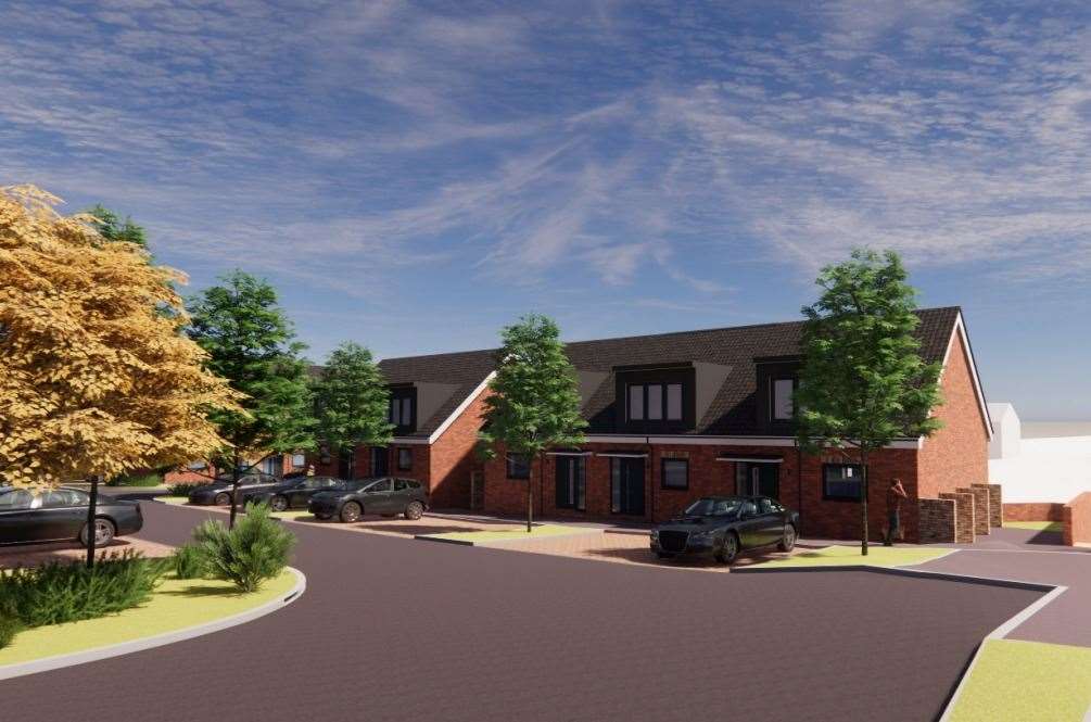 How the 19 homes in Twydall could look. Picture: Hazle McCormack Young